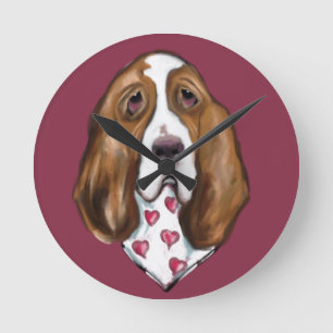 Reloj Redondo Mediano Sabueso Basset