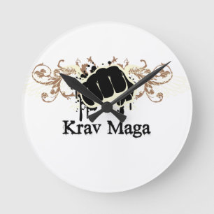 Reloj Redondo Mediano Sacador de Krav Maga