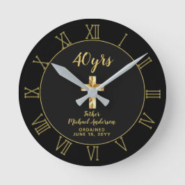 Reloj Redondo Mediano Sacerdote del 40° Aniversario de la Ordenación