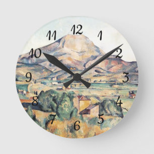 Reloj Redondo Mediano Saint-Victoire Barnes Mountain Paul Cezanne  