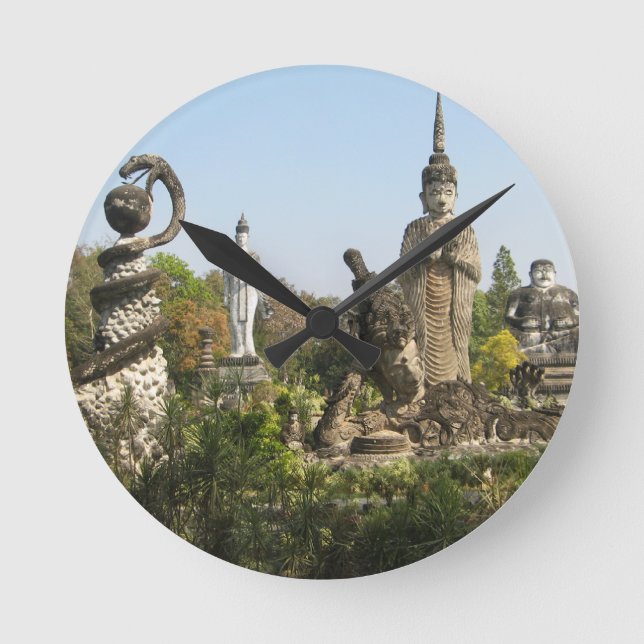 Reloj Redondo Mediano Sala Keo Kou, Nong Khai, Tailandia (Anverso)