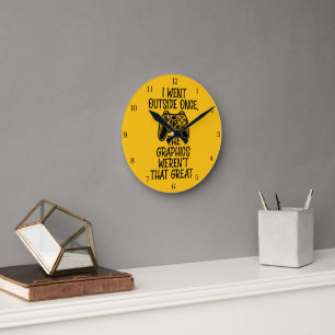 Reloj Redondo Mediano Salí Afuera - Gamer Divertido