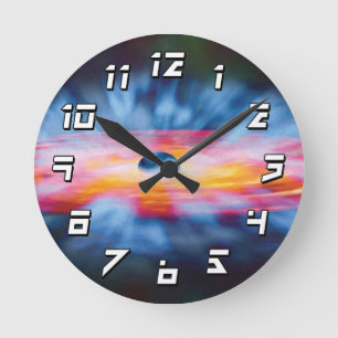 Reloj Redondo Mediano Salidas del calabozo - concepto colorido del