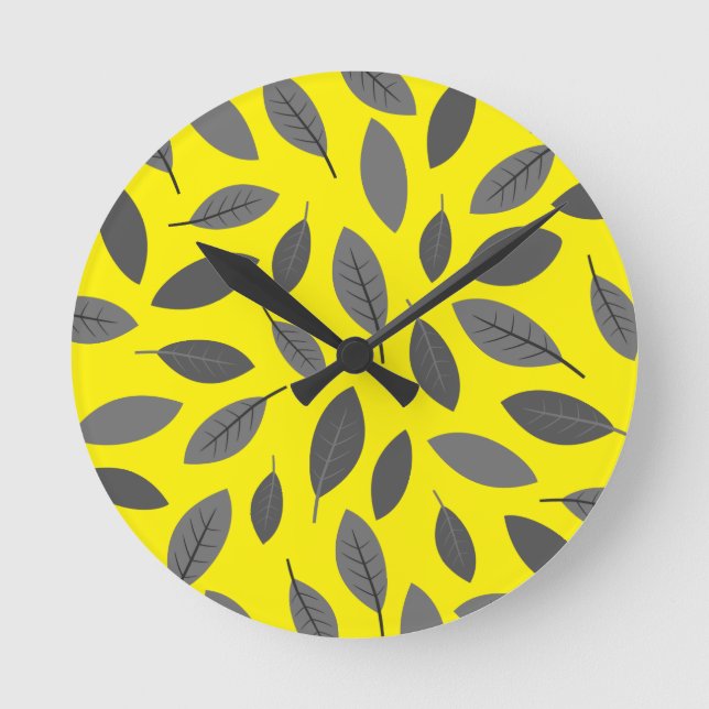 Reloj Redondo Mediano Salir encima del amarillo (Anverso)