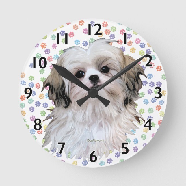 Reloj Redondo Mediano Sally Shih Tzu (Anverso)
