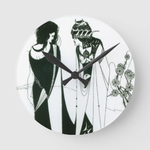 Reloj Redondo Mediano Salome con su madre, Herodias, 1894 (litho) (b
