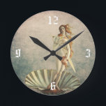 Reloj Redondo Mediano Salón Vintage Vintage de Hair y Sensador de Oro<br><div class="desc">Venus Vintage y Cuadros De Salon De Escaparate De Oro.</div>