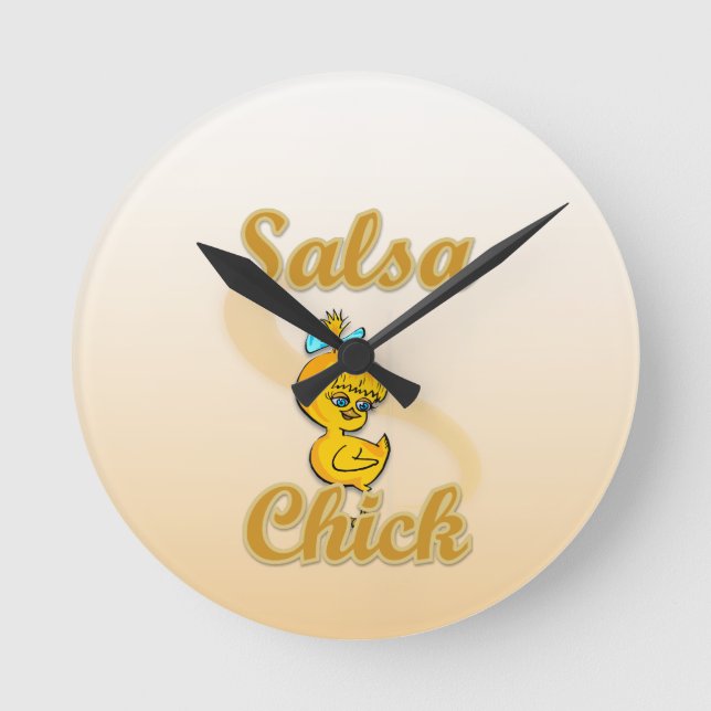 Reloj Redondo Mediano Salsa Chick (Anverso)