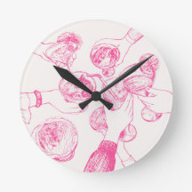 Salud! Diseño de esbozo rosado