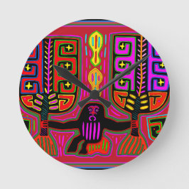 Reloj Redondo Mediano San Blas Kuna Man con fans