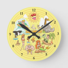 Reloj Redondo Mediano San Diego California Acrylic Clock