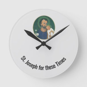 Reloj Redondo Mediano San José para estos tiempos