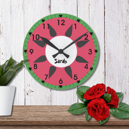 Reloj Redondo Mediano sandía