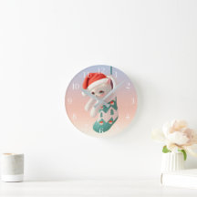 Santa Cat: Bao Bao en la media de Navidad Arte