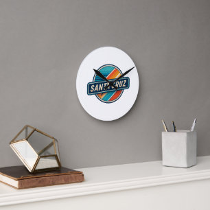 Reloj Redondo Mediano Santa Cruz Retro Vintage Circular Playa California