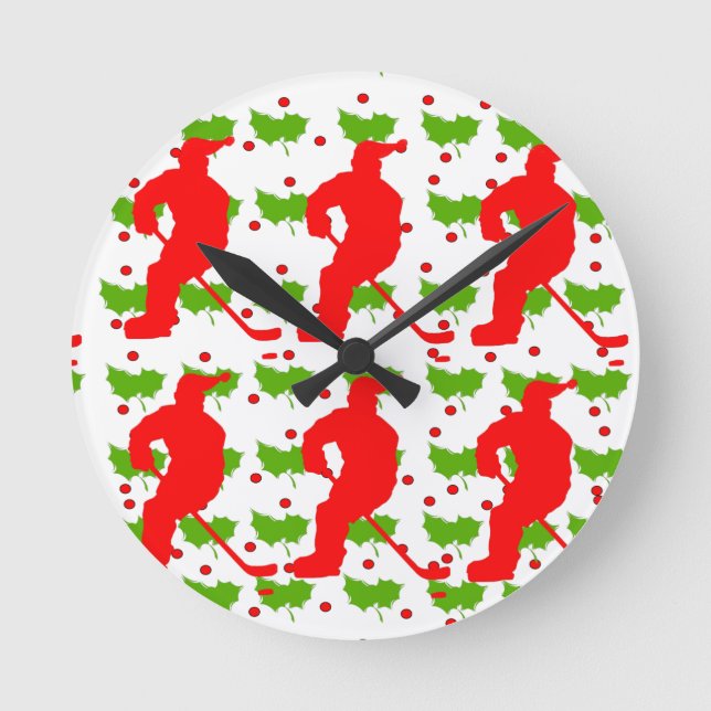 RELOJ REDONDO MEDIANO SANTA HOCKEY (Anverso)