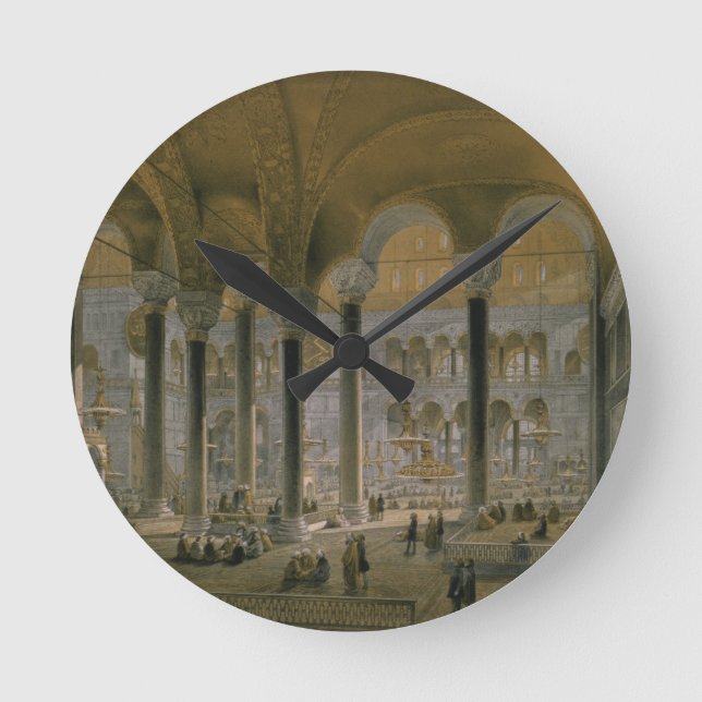 Reloj Redondo Mediano Santa Sofía, placa 6: nave norte, grabada por (Anverso)