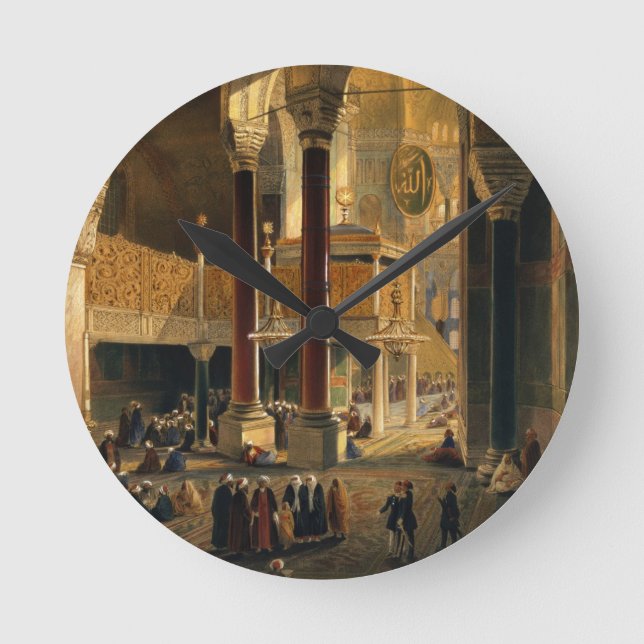 Reloj Redondo Mediano Santa Sofía, plato 8: Galería Imperial y b (Anverso)