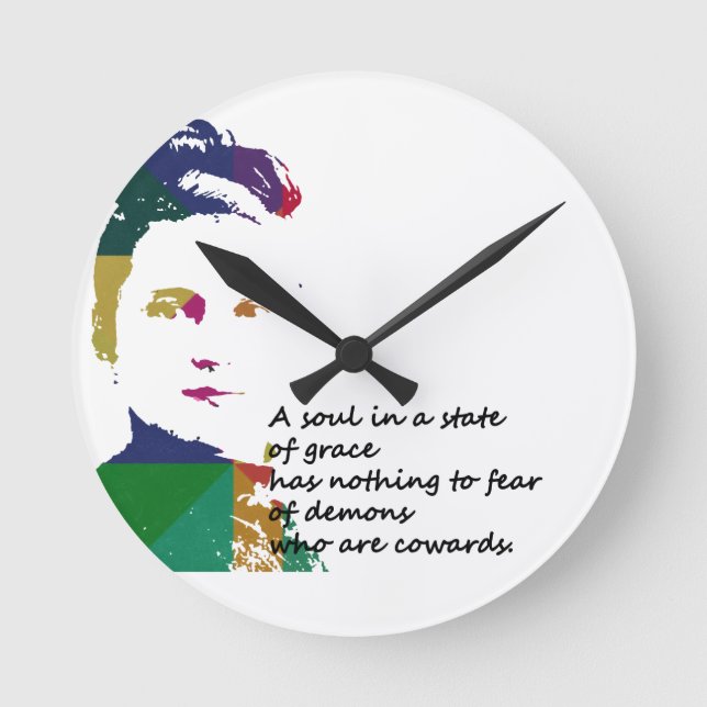 Reloj Redondo Mediano Santa Teresa de Lisieux (Anverso)