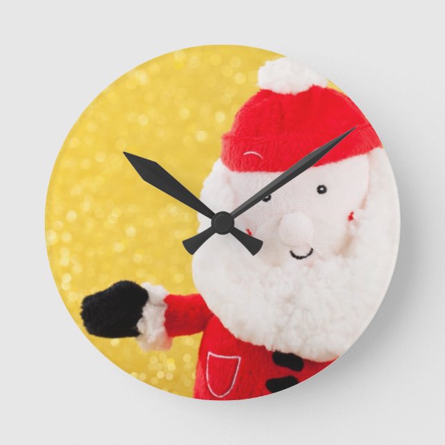 RELOJ REDONDO MEDIANO SANTA Y REGALOS (Anverso)