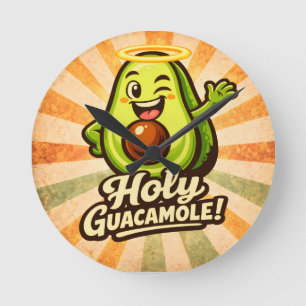 Reloj Redondo Mediano Santo Guacamole - Paquete de Guac - Amantes de la 