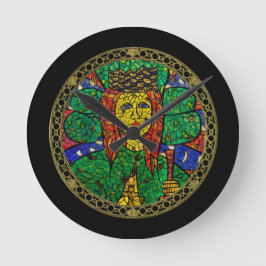 Reloj Redondo Mediano Santo patrón de St Dymphna de la depresión y de la