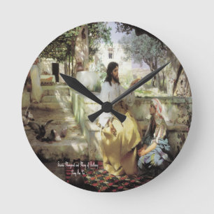 Reloj Redondo Mediano Santos Marta y María de Betania
