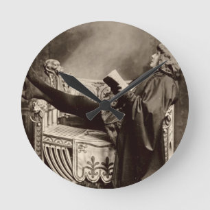 Reloj Redondo Mediano Sarah Bernhardt (1844-1923) como Hamlet en el 1899