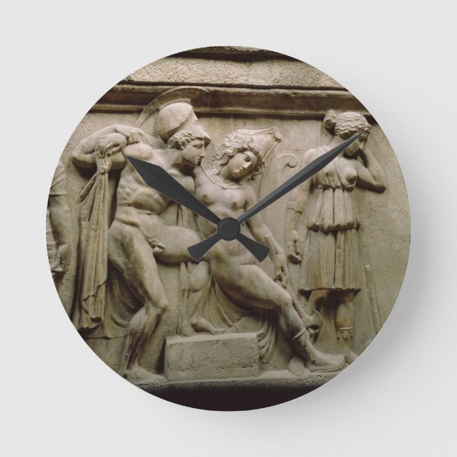 Reloj Redondo Mediano Sarcófago griego con una escena que muestra la (Anverso)