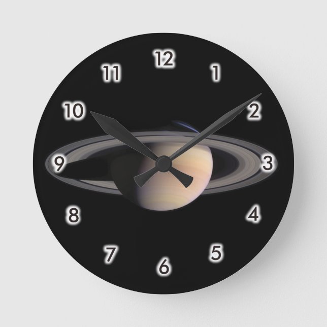 Reloj Redondo Mediano Saturno (Anverso)