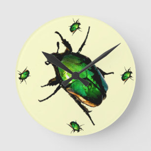 Reloj Redondo Mediano Scarab Beetle