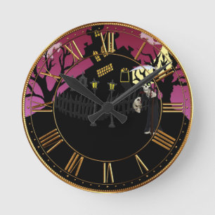 Reloj Redondo Mediano Scary Halloween