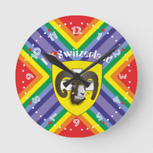 Reloj Redondo Mediano Schaffhausen - Schweiz - Suisse - Svizzera Uhr