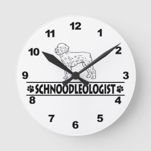 Reloj Redondo Mediano Schnoodle humorístico