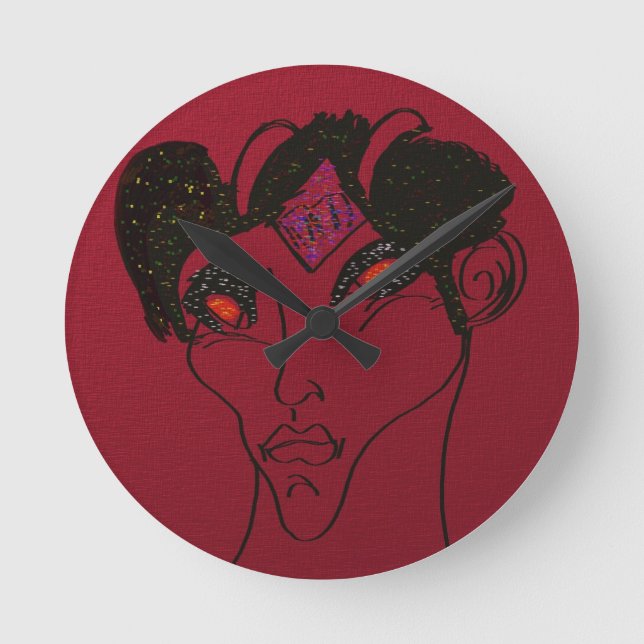 Reloj Redondo Mediano Sci-fi Demon Hunter Countess (Anverso)