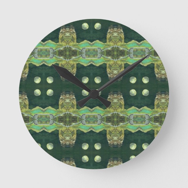 Reloj Redondo Mediano Sci-Fi - mundo del planeta del espacio alienígena  (Anverso)