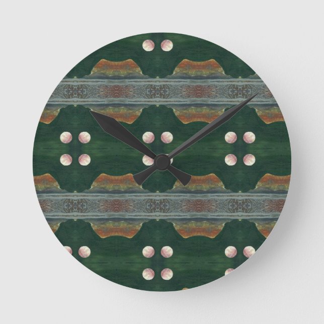 Reloj Redondo Mediano Sci-Fi - mundo del planeta del espacio alienígena  (Anverso)