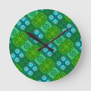 Reloj Redondo Mediano Sci-Fi - mundo del planeta del espacio alienígena 