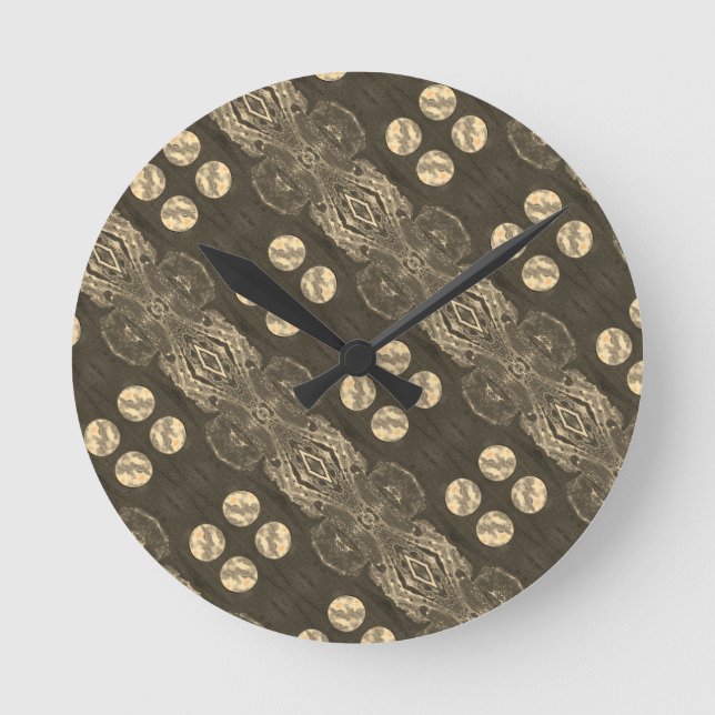 Reloj Redondo Mediano Sci-Fi - mundo del planeta del espacio alienígena  (Anverso)