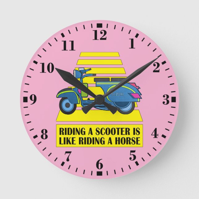 Reloj Redondo Mediano Scooter (Anverso)