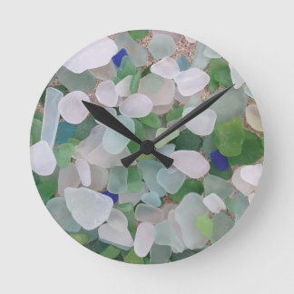 Reloj Redondo Mediano Sea glass from the ocean