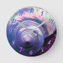 Seashell tropical opal madre de perla se ve púrpur