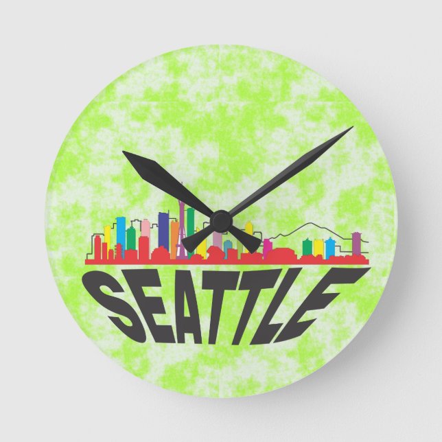 Reloj Redondo Mediano Seattle (Anverso)