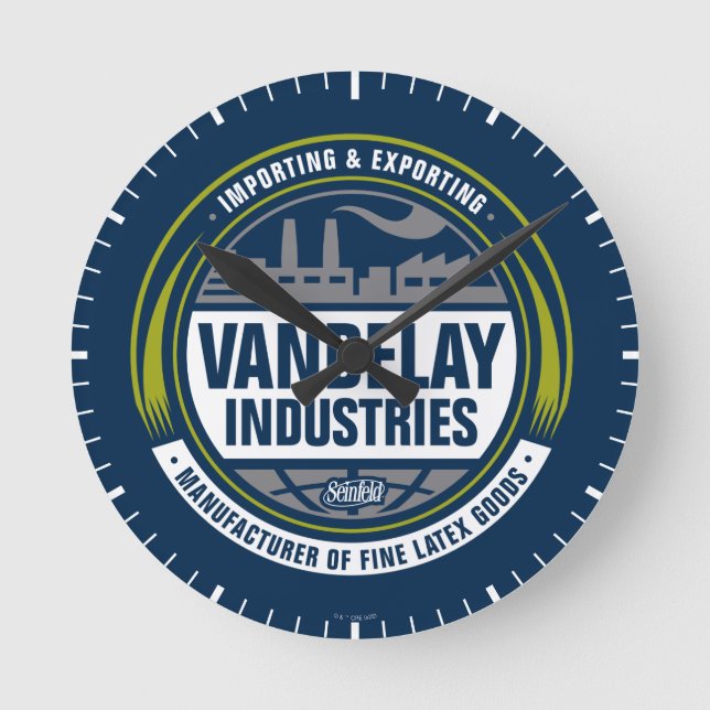 Reloj Redondo Mediano Seinfeld | Vandelay Industries Logo (Anverso)