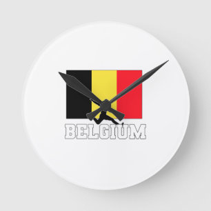 Reloj Redondo Mediano Selección De Fútbol De Bélgica