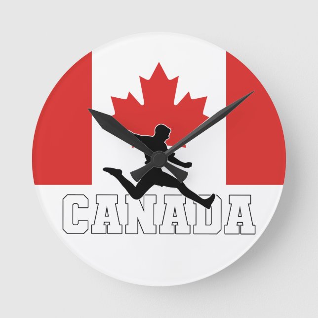 Reloj Redondo Mediano Selección de Fútbol de Canadá (Anverso)