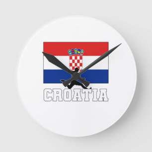 Reloj Redondo Mediano Selección De Fútbol De Croacia