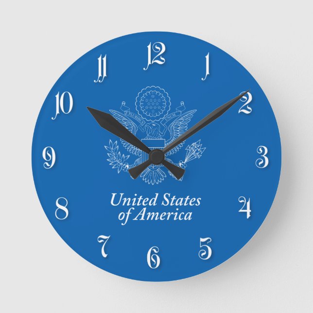 Reloj Redondo Mediano sello de EE.UU. (Anverso)