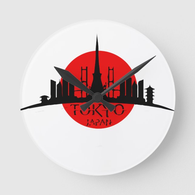 Reloj Redondo Mediano Señal de Tokio (Anverso)