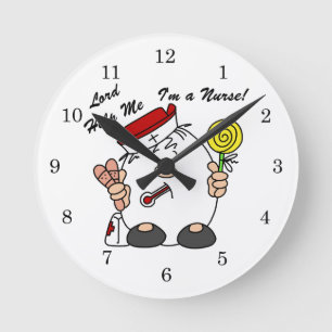 Reloj Redondo Mediano Señor Ayúdame Soy enfermera